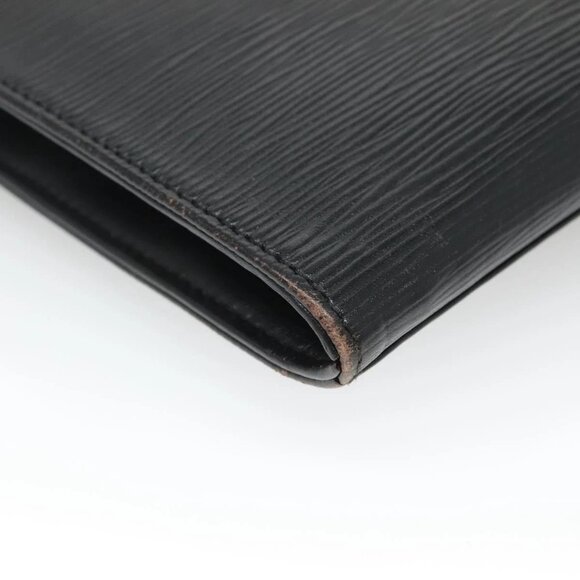 LOUIS VUITTON Epi Jena Clutch Bag Black M52722 LV Auth 136480 - Picture 11 of 16